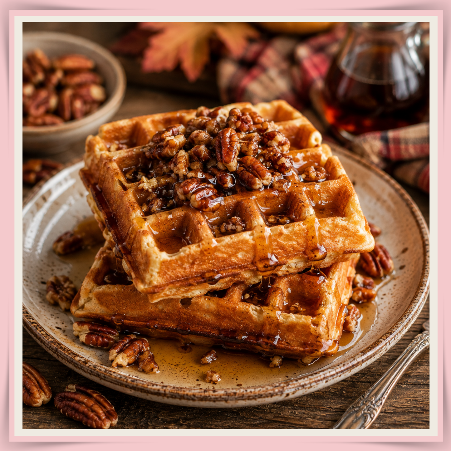Pumpkin Pecan Waffle