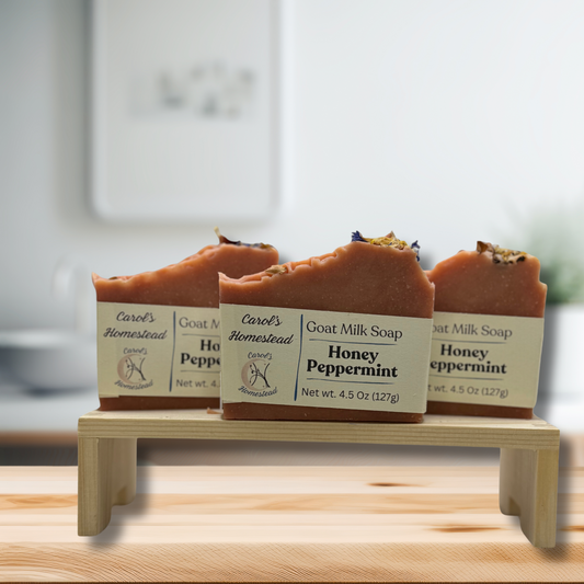Honey Peppermint Goat Milk Soap